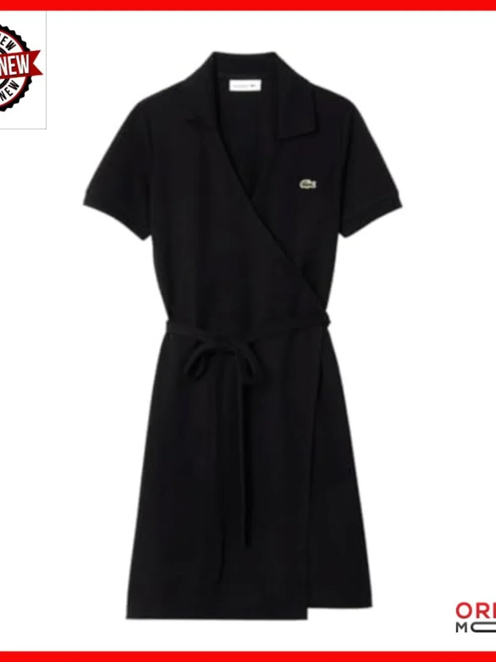 Stretch Mini Wrap Dress Slim Fit Cotton Elastane Casual Wear
